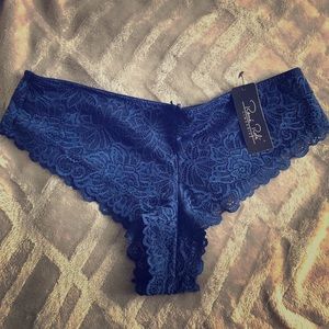 Blue lace panties